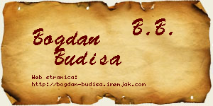 Bogdan Budiša vizit kartica